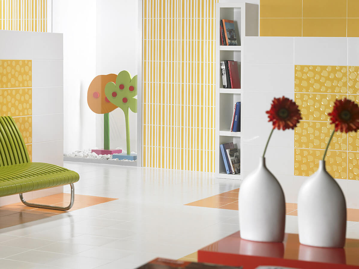 Коллекции керамической плитки для оформления детских комнат.